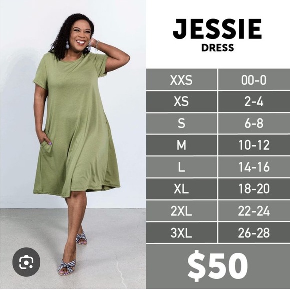 LuLaRoe Jessie Dress - Picture 3 of 3